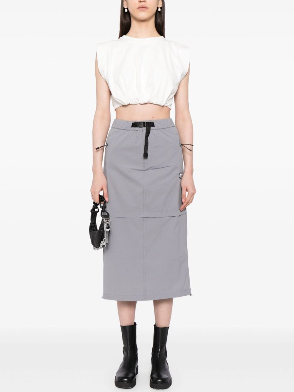 Elasticated cargo skirt